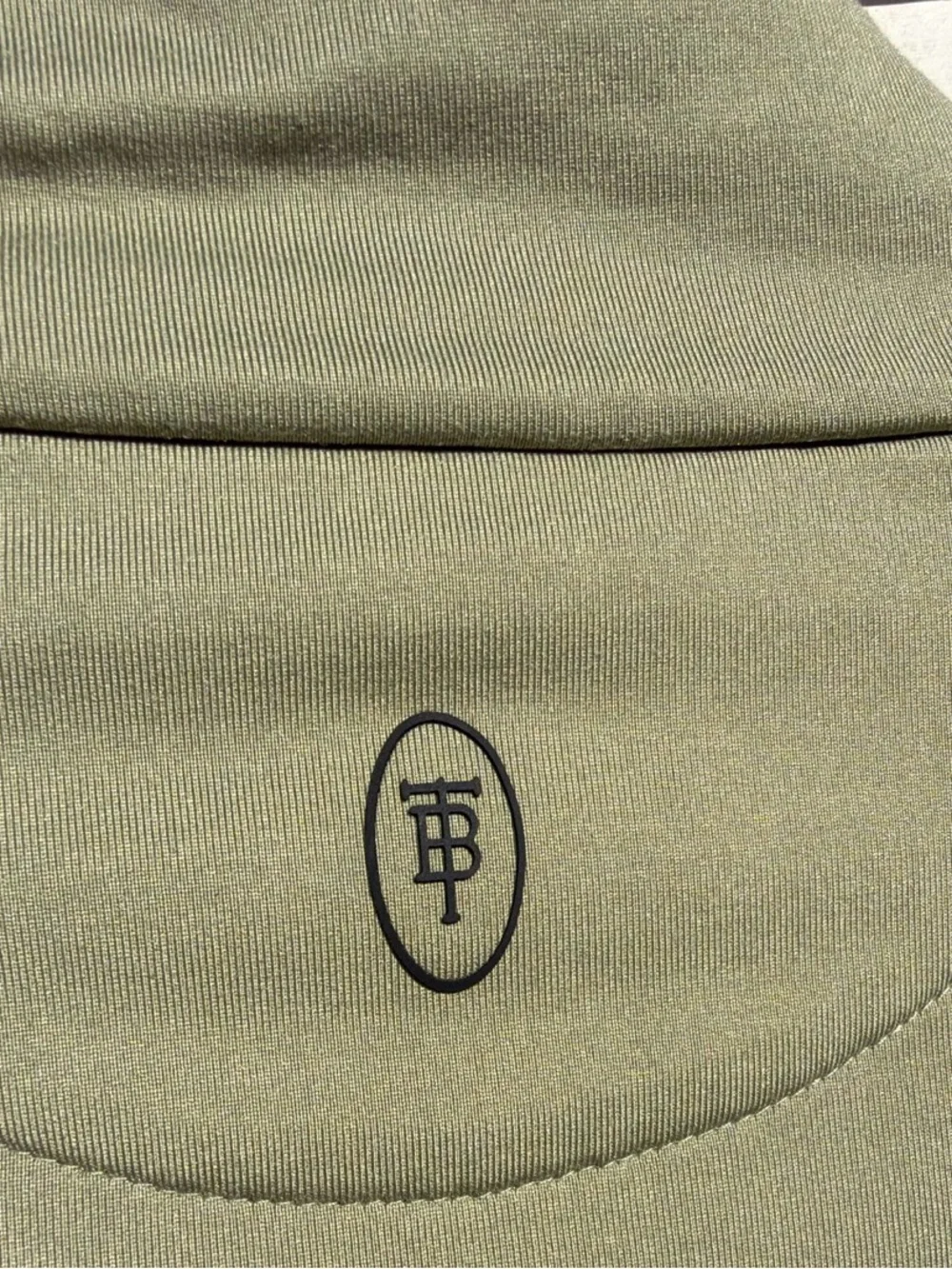 Tom Beckbe Men’s Medium Sage Green Performance Stretch Quarter Zip Golf Vest